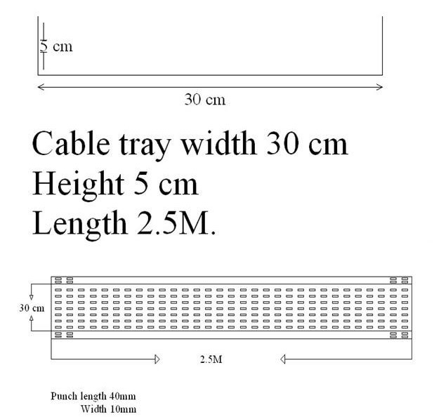 Крен профиля подноса кабеля толщины Q235 2.0mm формируя машину